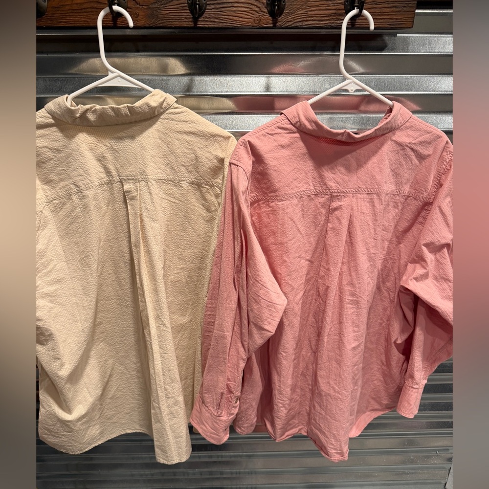 2 men’s ariat button down shirts 2X
Pink and cream - Picture 5 of 5
